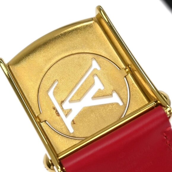 Louis Vuitton Red Ceinture Fortune Belt LV Cut Out M9734W CA1102 #80/32 115704 - Picture 7 of 8